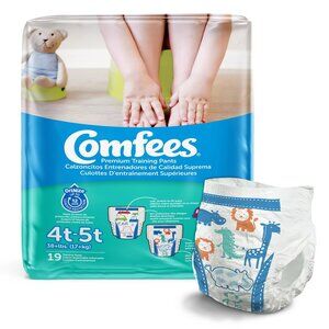 Comfees Toddler Training Pants Size 4T to 5T 38+ lbs - Package of 19